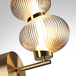 Бра с 2-мя рифлеными стеклянными шарами Marcelh Light варинант исполнения - 8 | Loft Concept в Красноярске