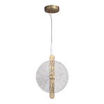 Подвесной светильник с круглым стеклянным плафоном Gingham варинант исполнения - 5 | Loft Concept в Красноярске