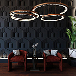 Гипсовая 3D Панель HEXAGON TEMPLE варинант исполнения - 1 | Loft Concept в Красноярске