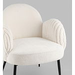 Полукресло Wave Stripes букле белый варинант исполнения - 2 | Loft Concept в Красноярске