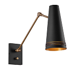 Бра черного цвета с конусным металлическим плафоном Alora варинант исполнения - 1 | Loft Concept в Красноярске