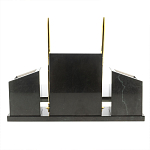 Настольный письменный набор из мрамора и змеевика с гербом России Marble Accessory варинант исполнения - 4 | Loft Concept в Красноярске