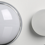 Бра овальной формы белого цвета с 2-мя лампами Lunar Pebbles варинант исполнения - 7 | Loft Concept в Красноярске