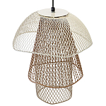 Подвесной светильник Beige Gold Mesh Tube Lampshade Hanging Lamp варинант исполнения - 4 | Loft Concept в Красноярске
