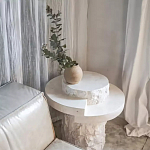 Дизайнерский журнальный стол цилиндрической формы фактурный Mylepen варинант исполнения - 3 | Loft Concept в Красноярске