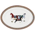 Сервиз обеденный из фарфора с изображением лошадей на 6 персон 23 предмета Porcelain Horse Set  варинант исполнения - 4 | Loft Concept в Красноярске