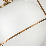 Подвесной светильник с белым плафоном в форме шара в арочной подвеске Hinkley варинант исполнения - 18 | Loft Concept в Красноярске