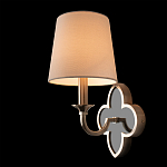 Бра с белым текстильным абажуром и фигурным основанием с зеркальной вставкой Vitorino варинант исполнения - 21 | Loft Concept в Красноярске