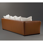 Элитарный современный диван Birmingham с кожаной спинкой варинант исполнения - 2 | Loft Concept в Красноярске