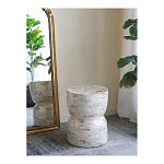 Приставной столик с мозаичным рисунком из раковин устриц Bone Inlay варинант исполнения - 5 | Loft Concept в Красноярске