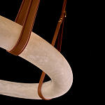 Люстра в форме обруча из натурального камня Minerals of Light варинант исполнения - 3 | Loft Concept в Красноярске