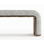 Банкетка Forli с элегантными латунными вставками  варинант исполнения - 2 | Loft Concept в Красноярске