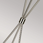 Торшер на трех тонких перекрещенных ножках с белым конусным абажуром из льна Feiss варинант исполнения - 7 | Loft Concept в Красноярске