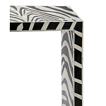 Консоль Дизайнерская Kenya Console ZEBRA Bone Inlay black варинант исполнения - 2 | Loft Concept в Красноярске