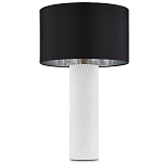 Настольная лампа с белым фактурным корпусом и черным абажуром Twisted варинант исполнения - 4 | Loft Concept в Красноярске