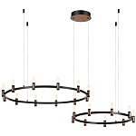 Люстра подвесная с цилиндрическими плафонами на двух круглых подвесах  Arnaut Light варинант исполнения - 4 | Loft Concept в Красноярске