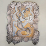 Тканый вручную монументальный настенный гобелен Soft Inception варинант исполнения - 3 | Loft Concept в Красноярске