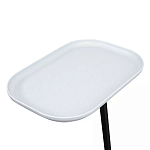 Столик приставной с прямоугольной серой столешницей Steel Stable Table варинант исполнения - 4 | Loft Concept в Красноярске