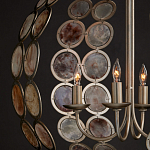 Люстра в форме шара с декором из круглых декоративных элементов Bright Shell Discs варинант исполнения - 4 | Loft Concept в Красноярске