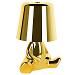 Настольная лампа фигурная золотого цвета с гладким абажуром Высота 16 см Sophia варинант исполнения - 2 | Loft Concept в Красноярске