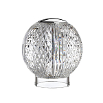 Настольная лампа с прозрачным шарообразным плафоном на цилиндрической подставке Crystal Globule варинант исполнения - 5 | Loft Concept в Красноярске