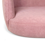 Банкетка пыльно-розовый велюр со спинкой и подлокотниками на 4-х деревянных ножках Aurora Pink варинант исполнения - 4 | Loft Concept в Красноярске