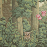 Обои ручная роспись Redwoods Sequoia colourway on Aurore scenic paper варинант исполнения - 1 | Loft Concept в Красноярске