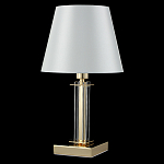 Настольная лампа с белым тканевым абажуром в форме конуса Laurent варинант исполнения - 8 | Loft Concept в Красноярске