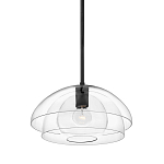 Подвесной светильник с прозрачным двойным стеклянным плафоном в форме купола и внутренней сферой Hinkley варинант исполнения - 1 | Loft Concept в Красноярске
