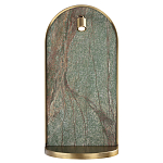 Настенный светильник зеленого цвета с бронзовой рамкой овальной формы с полкой Herbarium  варинант исполнения - 2 | Loft Concept в Красноярске