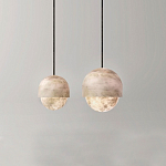 Подвесной светильник светодиодный с плафоном сферической формы Stone Helios варинант исполнения - 2 | Loft Concept в Красноярске