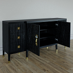 Большой Комод-буфет Elsa Dreams Black с ящиками варинант исполнения - 5 | Loft Concept в Красноярске