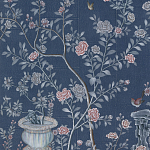 Обои ручная роспись Houghton Dark Blue варинант исполнения - 4 | Loft Concept в Красноярске