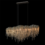 Люстра подвесная с металлическими дугами и длинными цепочками 115 см Atlantis Chain варинант исполнения - 10 | Loft Concept в Красноярске