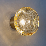 Бра с круглым плафоном из прозрачного стекла с пузырьками воздуха Effervia  варинант исполнения - 2 | Loft Concept в Красноярске