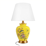 Настольная лампа желтая с изображением птиц Slip Away варинант исполнения - 7 | Loft Concept в Красноярске