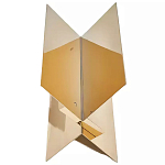 Дизайнерский журнальный стол фигурный золотого цвета Ufuri варинант исполнения - 1 | Loft Concept в Красноярске