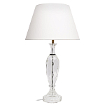 Настольная лампа хрустальная с белым абажуром Diamond Facets варинант исполнения - 1 | Loft Concept в Красноярске