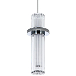 Подвесной светильник хром Odile Acrylic Tube Hanging Lamp Chrome варинант исполнения - 1 | Loft Concept в Красноярске