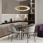 Кольцевая люстра с хрустальным декором Maude Crystal Chandelier варинант исполнения - 5 | Loft Concept в Красноярске