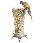 Ваза фарфоровая с птицей на бронзовой ветке Garden of Eden варинант исполнения - 1 | Loft Concept в Красноярске