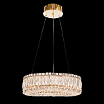 Люстра подвесная круглая из прозрачного хрусталя с золотым корпусом Selfsufficient варинант исполнения - 2 | Loft Concept в Красноярске