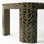 Дизайнерский кофейный стол с рисунком леопард Neytiri Beige Leopard варинант исполнения - 3 | Loft Concept в Красноярске