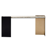 Консоль прямоугольная с основанием чёрного и золотого цвета Wrap варинант исполнения - 1 | Loft Concept в Красноярске