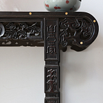 Черная резная консоль в Китайском стиле из массива Black Dragon Console варинант исполнения - 1 | Loft Concept в Красноярске