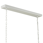 Люстра белая прямоугольная с абажурами в виде цветков тюльпана White Tulips варинант исполнения - 5 | Loft Concept в Красноярске