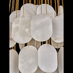 Люстра с овальными подвесками из натурального камня Spatial Composition варинант исполнения - 5 | Loft Concept в Красноярске