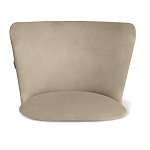 Барный стул со спинкой на 4-х коричневых ножках Бежевый Велюр Ava Charm варинант исполнения - 3 | Loft Concept в Красноярске