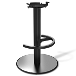 Барный стул вращающийся со спинкой и подлокотниками Douglas Rhombus Черный Велюр варинант исполнения - 4 | Loft Concept в Красноярске