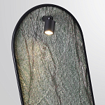 Настенный светильник зеленого цвета с черной рамкой овальной формы с полкой Herbarium  варинант исполнения - 4 | Loft Concept в Красноярске